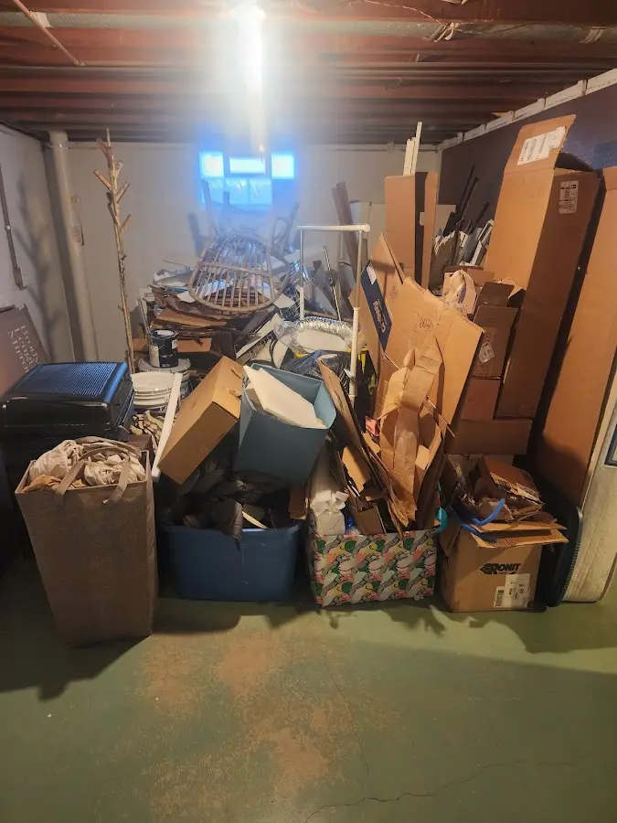 Roll-off dumpster container at job site for Construction Dumpster Rental in Canandaigua